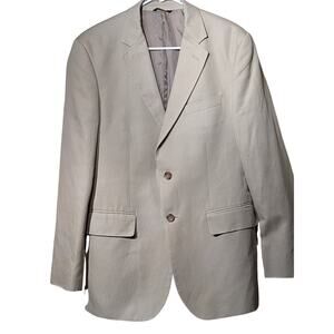 Banana Republic Men's Made in Egypt Tan Cotton Linen Blend Sports Coat Size 38R